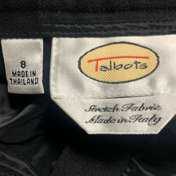 Talbots Wool wide leg black pants, size 8 - Picture 3 of 7